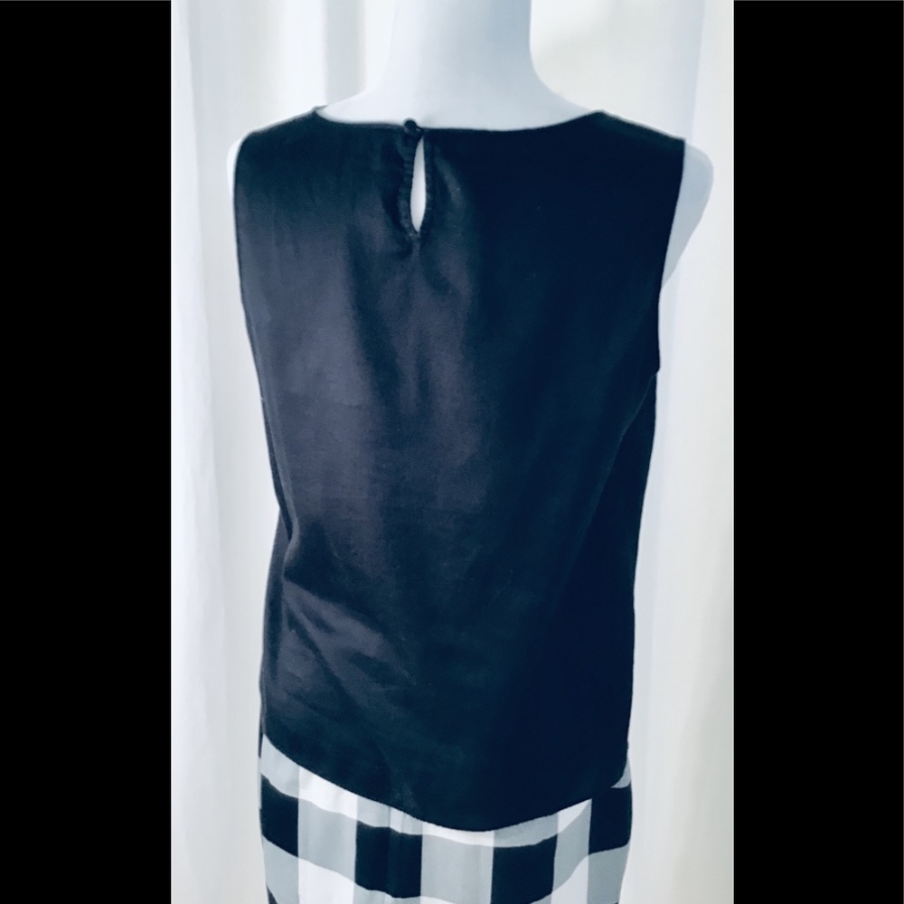TALBOTS Black Shell with Ruffle Embelishment - Picture 8 of 8